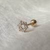 youngglow 14k mini wreath cubic piercing