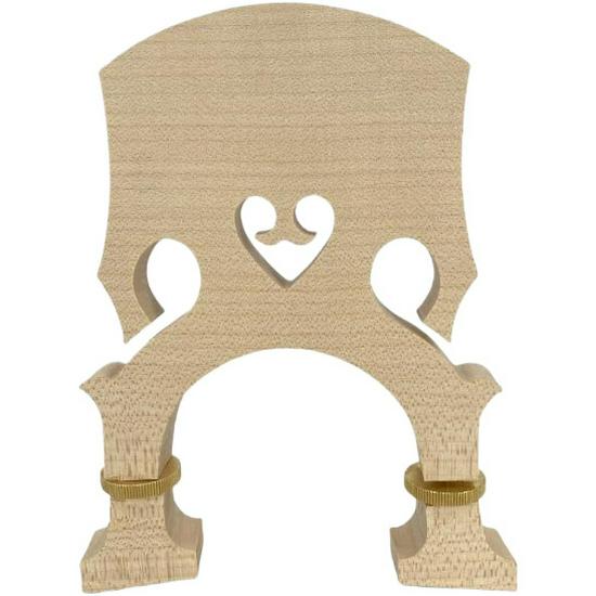 

Adjustable Low Bass Violin Bridge with Copper Screw Saddle 3/4