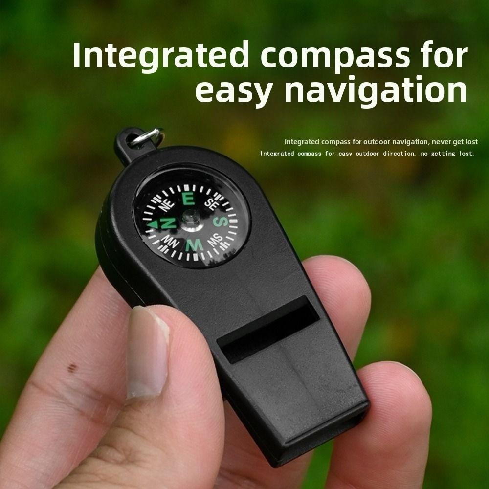 ABS Material Emergency Safety Tool 2in1 Loud Sound Whistle High Quality Outdoor Survival Whistle