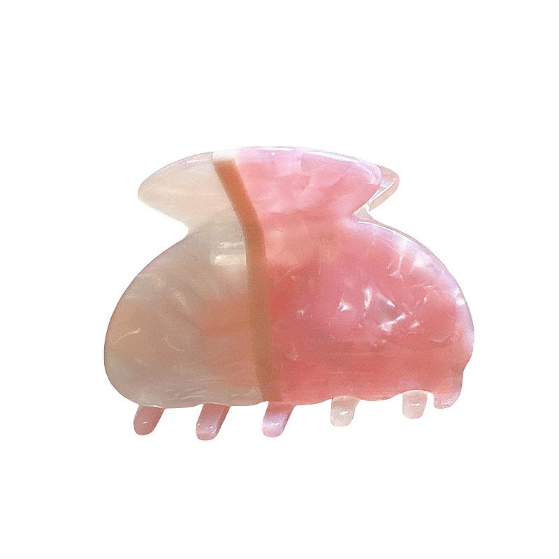 Korean Color Block Acetate Hair Claw Clip for Women - Super Fairy Style Accessories