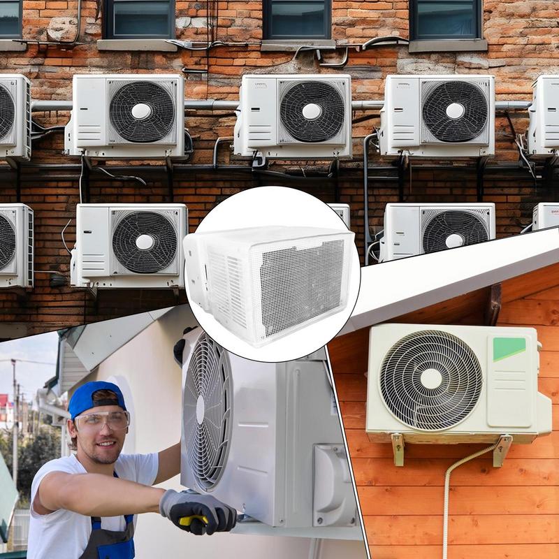 Siatkowa osłona klimatyzatora okiennego Osłona siatkowa w kształcie litery U na klimatyzator zewnętrzny Profesjonalnej jakości Zapobiega zatykaniu AC