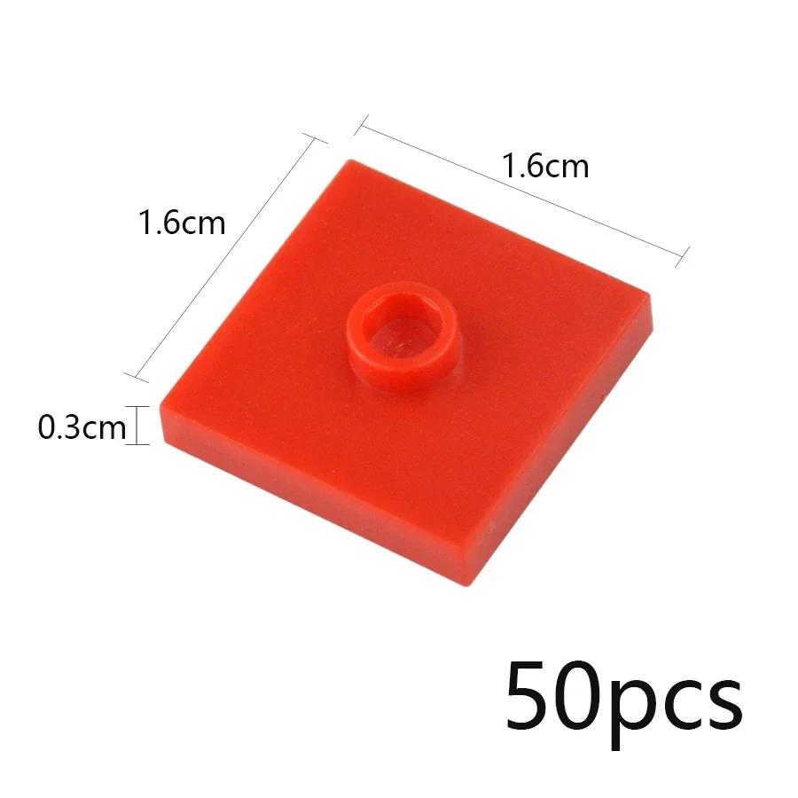 Building Up Block Parts 50Pcs Works with 23893 87580 DlY Bricks 2x2 with 1 Stud Dots Changeover Catch Designed For Educational Toy Imaginative Play