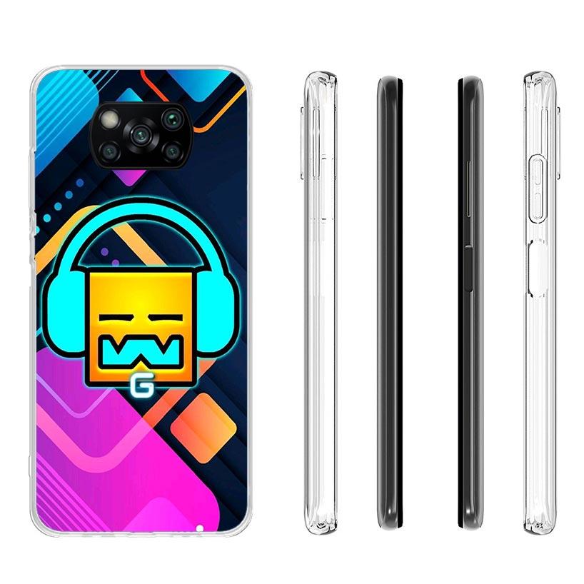 Geometry Dash Game Case Phone Cover for Xiaomi Redmi Note 10 9 9S 8 8T 7 5 Pro Mi 12T 11T 10T 9T 12 11 Lite A3 A2 Trend Fundas M