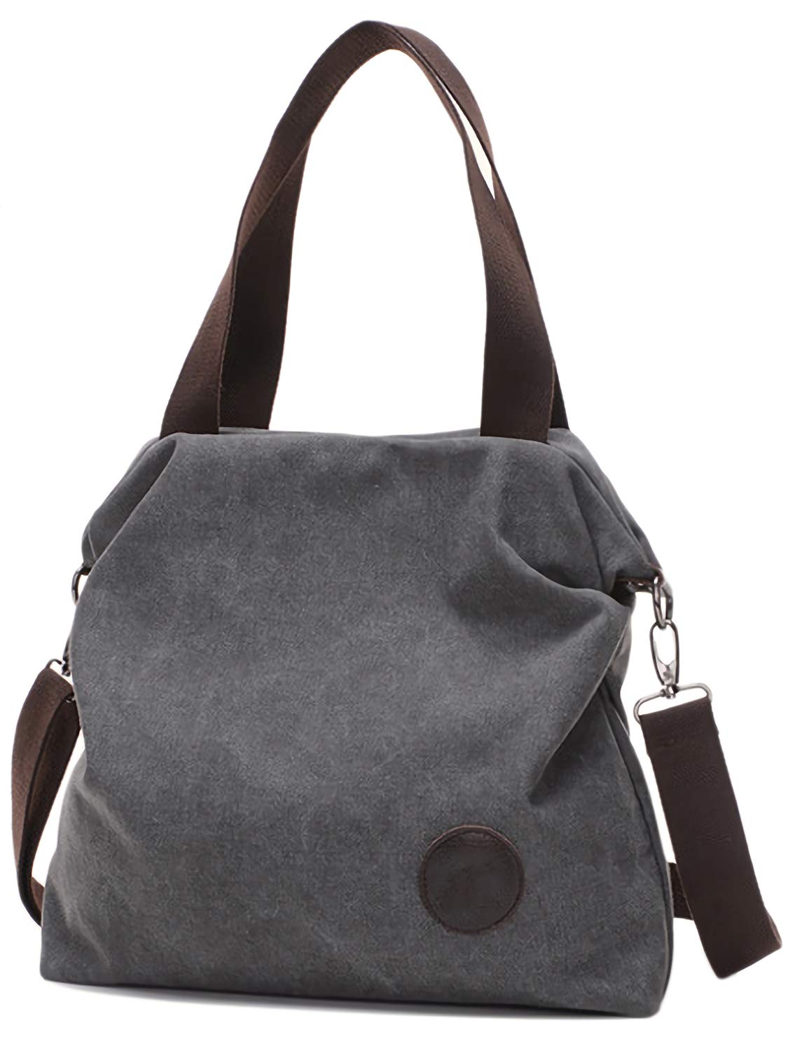 

Сумка-тоут через плече Canvas Monoa Canvas Crossbody Shoulder n1464 Жіноча сумка, Сумка, Сумка, 2-стороння, Сумка, Сумка, Сіра, сірий колір