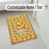 Celebration Party Theme Crystal Velvet Rug Personalized Custom Name Text Soft Floor Mat Home Decor