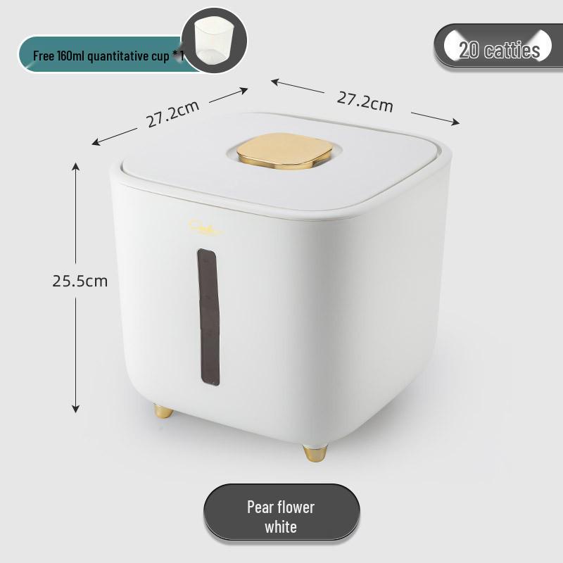 Japanese-Style Insect & Moisture-Proof 20 Jin Rice Storage Box