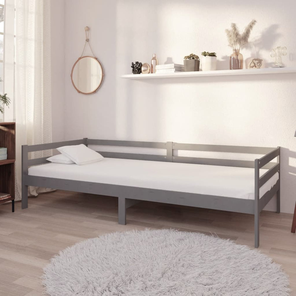 Lit de repos avec matelas 90x200 cm  Bois de pin massif