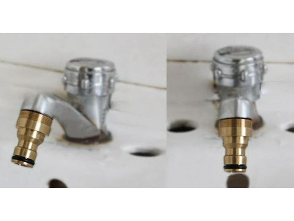 Pure Copper Faucet Conversion Joint for Car Wash and Basin Pipe Connection