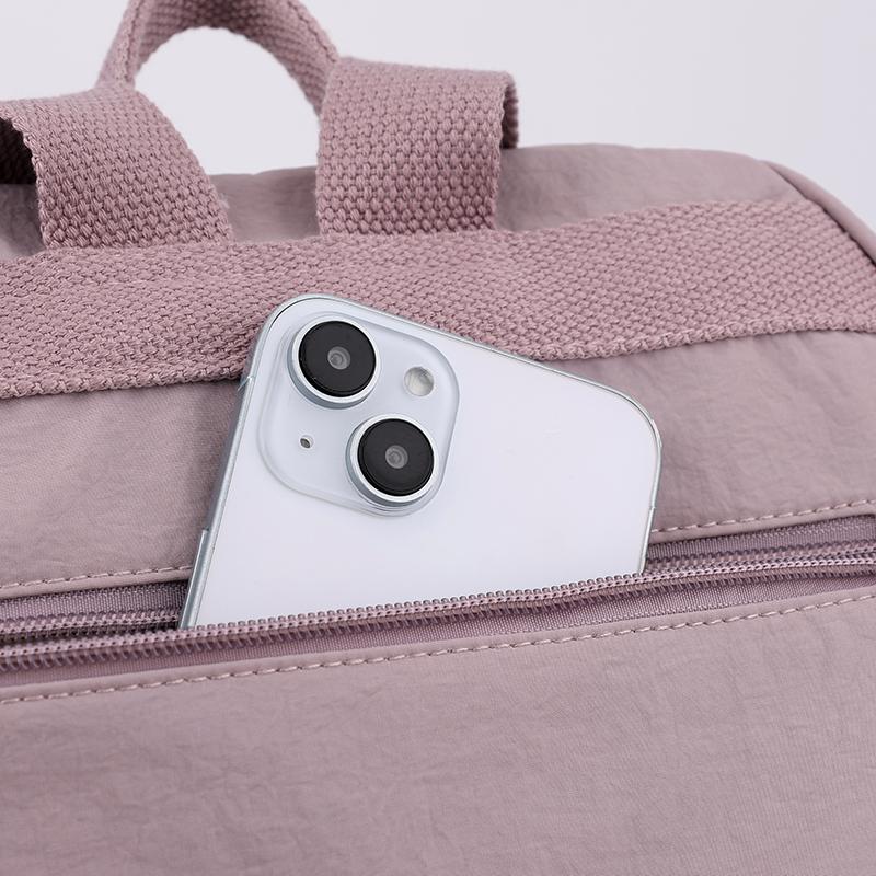 Einfarbiger Damenrucksack Große Kapazität Reiserucksack Leichte Nylontasche