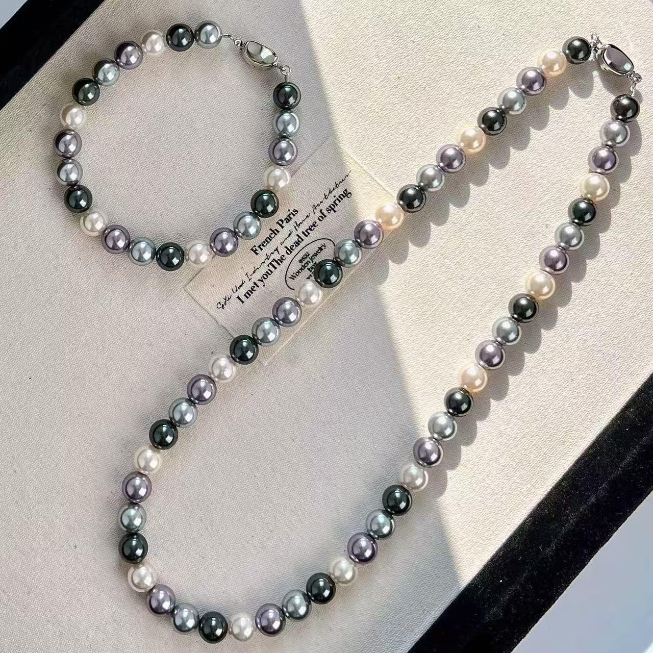 Осенне-зимнее Французское Стиль Myerlad Высококачественное Искусственное Хрустальное Жемчужное Ожерелье 8мм/10мм 8mm