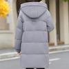 Middle Age Women Winter Long Down Jackets Vintage Plus Size Parkas Hooded Elegant Thick Warm Down Coats Woman Outerwears