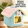 Lovely Soft Hanging Bird Nest Windproof Removable Parrot Warm Nest Comfortable Cold-Proof Bird Hanging Hammock Canary