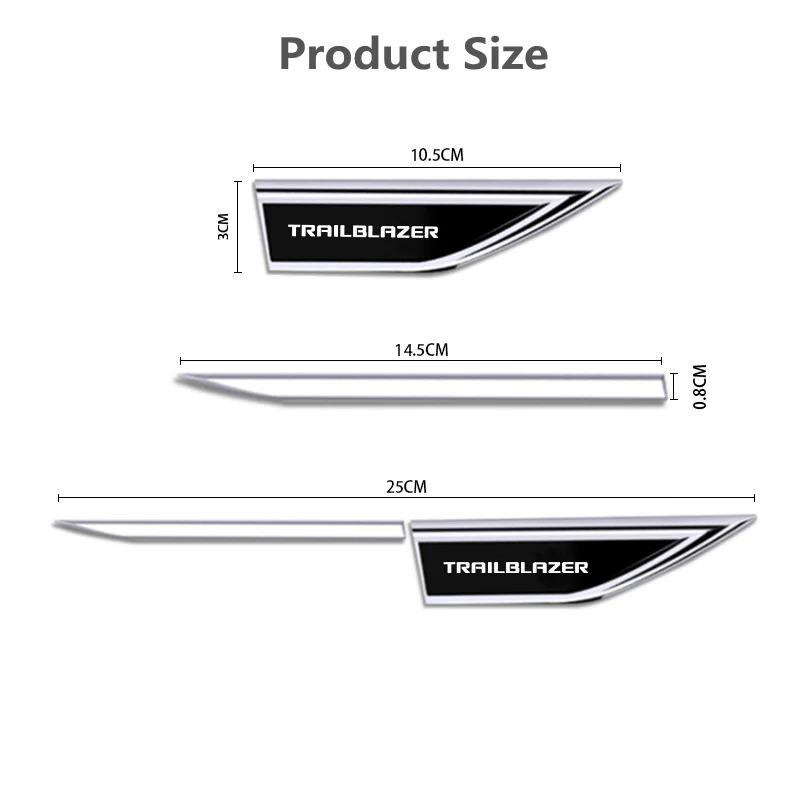 Metal Alloy Car Door Fender Blade Decal Badge Car Body Protective Sticker Decal For Chevrolet Trailblazer 1990-2007 2008 2009