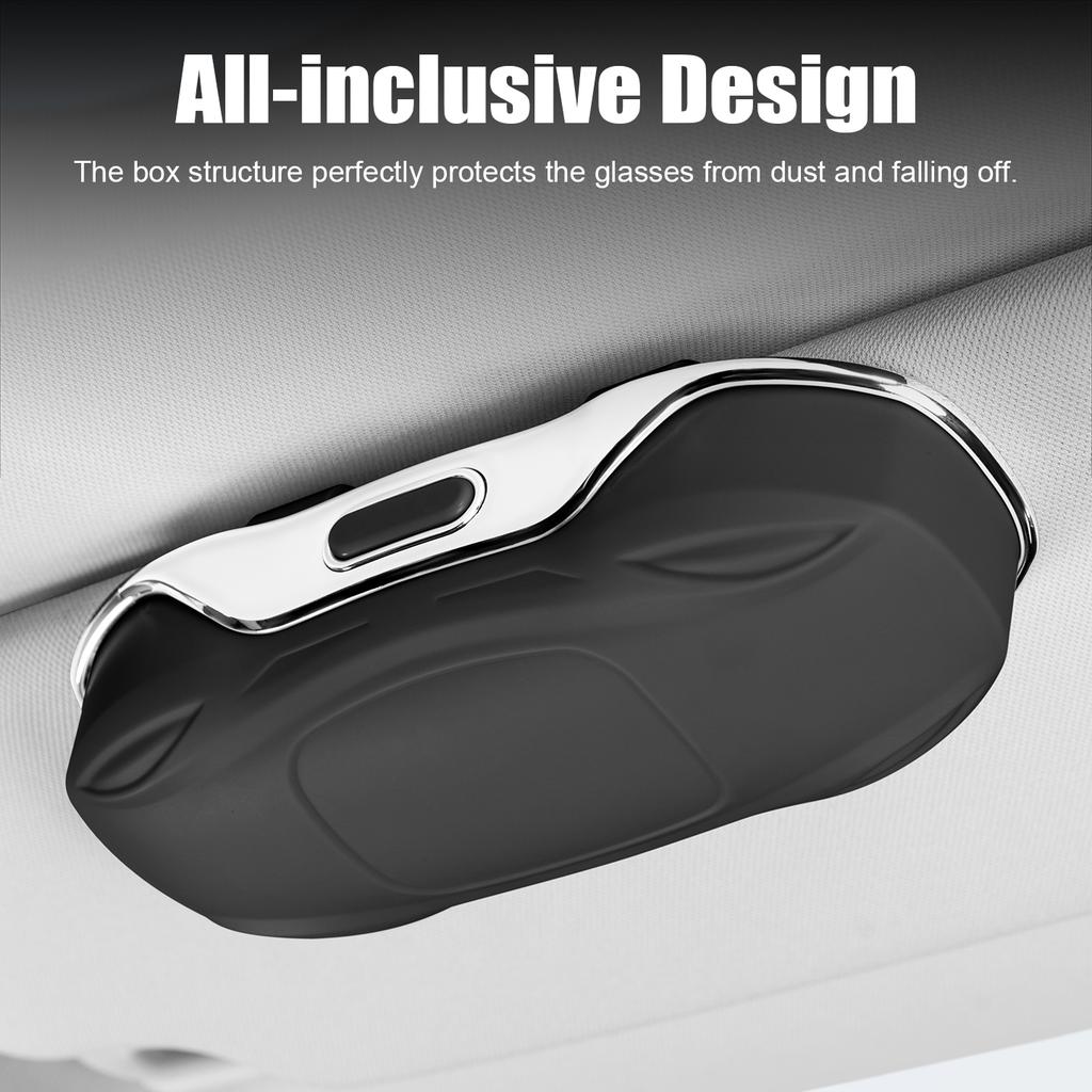 Car Sunglasses Holder Car Glasses Box Sun Visor ABS Storage Case Anti-Scratch Eyeglasses Protection Box Car Interior Accessories