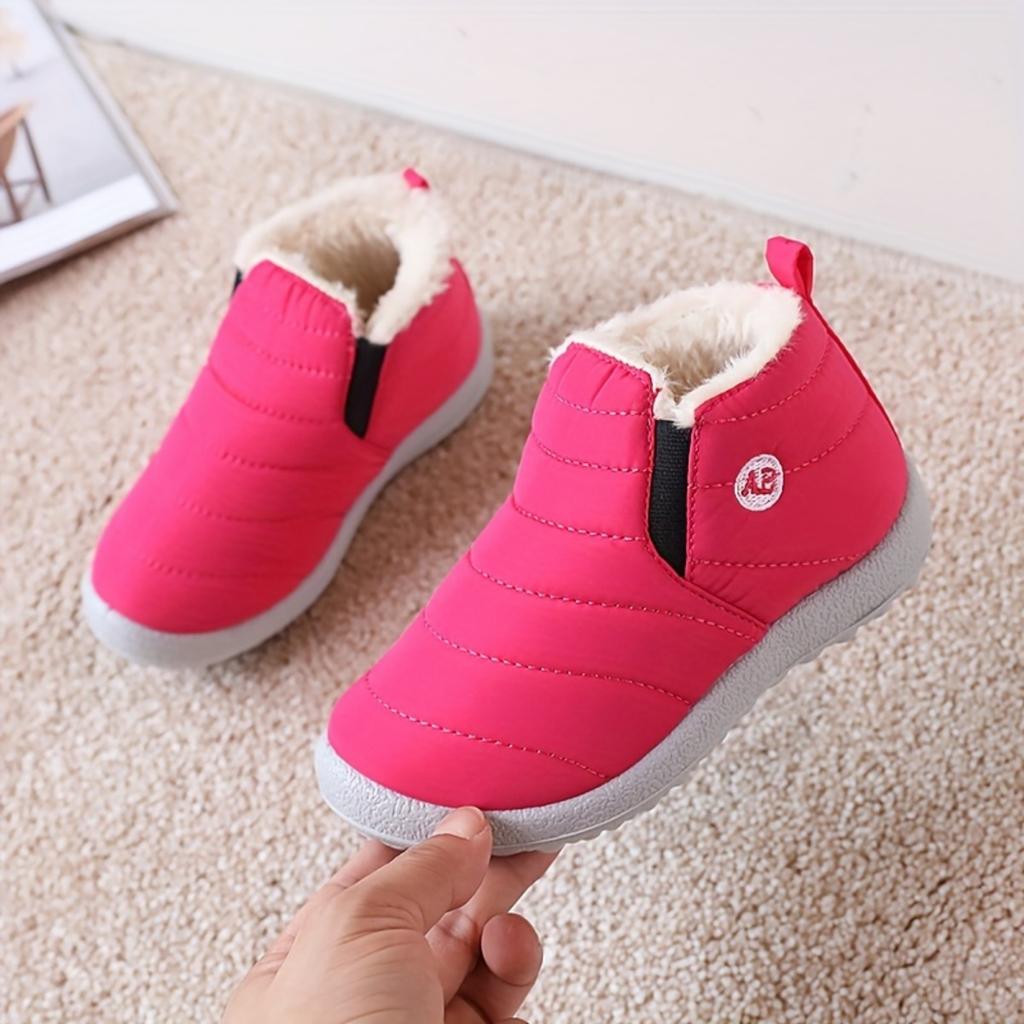 New Winter Youth Warmth-Enhanced Thickened Snow Boots with Anti-Slip Traction for Boys and Girls