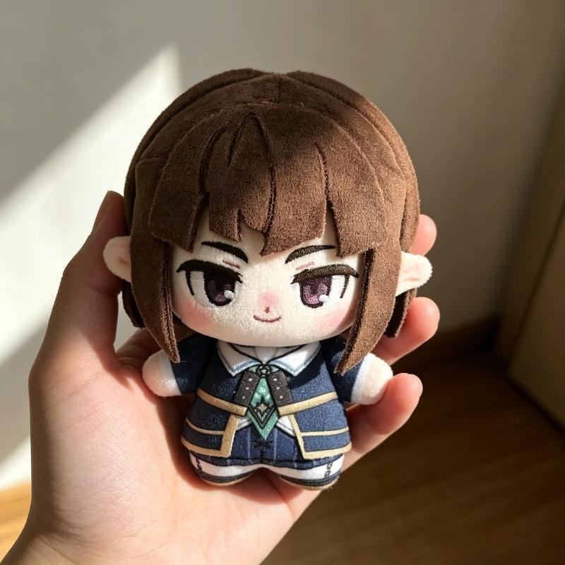 Cute Locke Kingdom Louis Mini Cotton Doll Xiao Xiaolu Chibi Anime Character Plush Keychain Uniform Soft Stuffed Pendant Gift for Game Fans Collectors