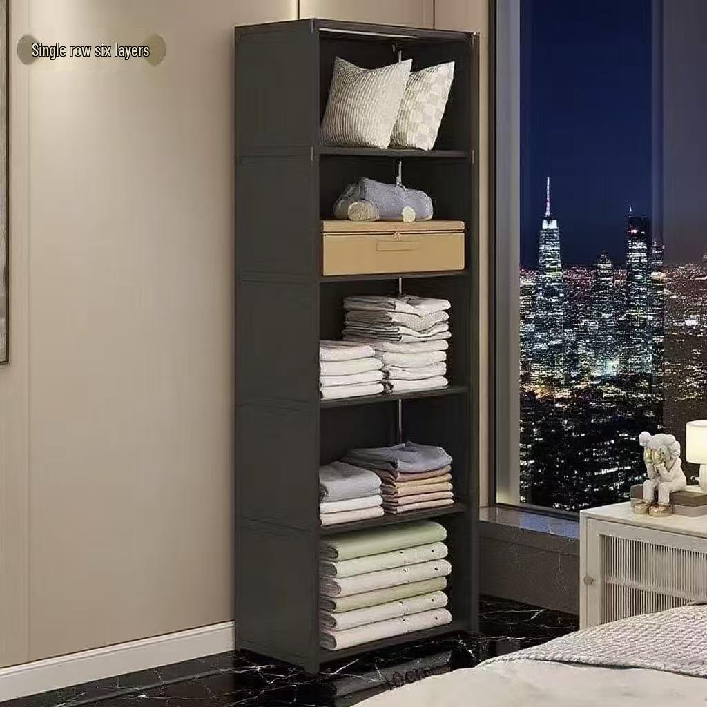 Simple Multi-layer Floor-standing Bookshelf: Narrow Corner Storage Rack for Living Room