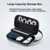 Lightweight Travel Organizer Bag Multiple Compartments Data Cable Organizer  Office