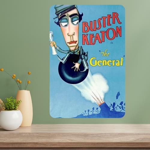 The General Buster Keaton Metal Movie Poster Sign 20x30cm(7.8x11.8inch)