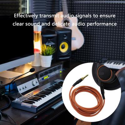 Soft and Flexible Audios Cable for 701 K271 K702 K712 K171 K240S K371 Earphone Cord Gold Plate Plugs Reduces Signal Loss