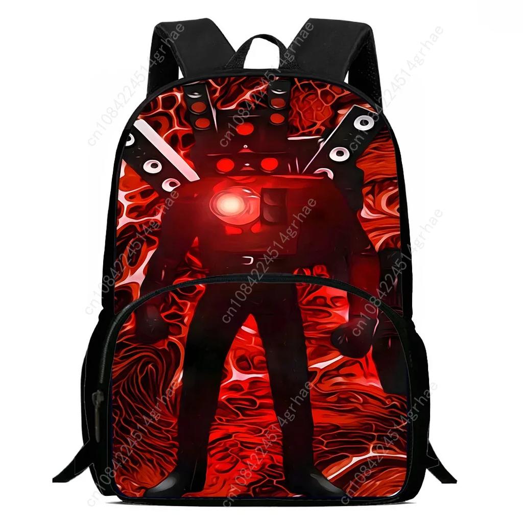 Kids Backpacks Boys and Girls Student Birthday Gift Child Skibidi Toilet School Bags Large Capacity Camping Durable Rucksack