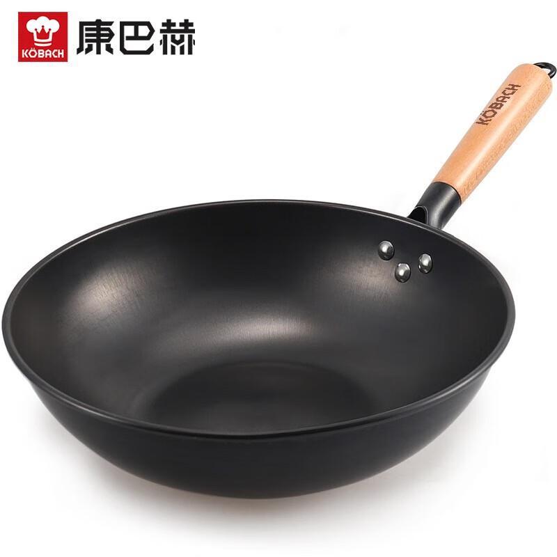 Kambach 32cm Traditional Wrought Iron Wok