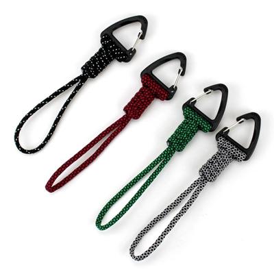 High Quality High Strength Paracord Keychain 20 Styles Lanyard Rotatable Buckle Backpack Key Ring Outdoor Tool