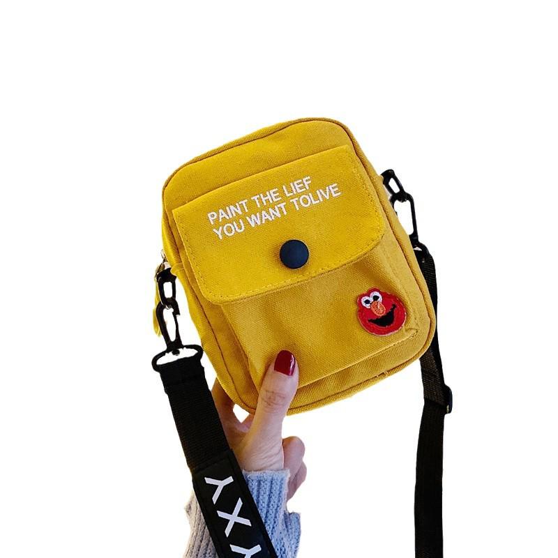 Trendy Canvas Crossbody Bag 2024: Casual, Comfortable Messenger & Backpack for Students