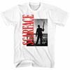 Scarface Red Logo White Adult T-Shirt