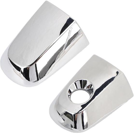 AMAKO Front Door Handle Cover with Key Hole, Chrome Bezel Compatible with Mitsubishi Montero L200 2005 to 2015 Exterior Door Handle Cap