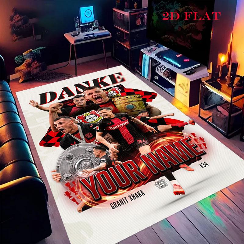 Custom Bayer Leverkusen Carpet Rug for Living Room Bedroom Home Sofa Decoration,Kids play Nonslip Floor Mat