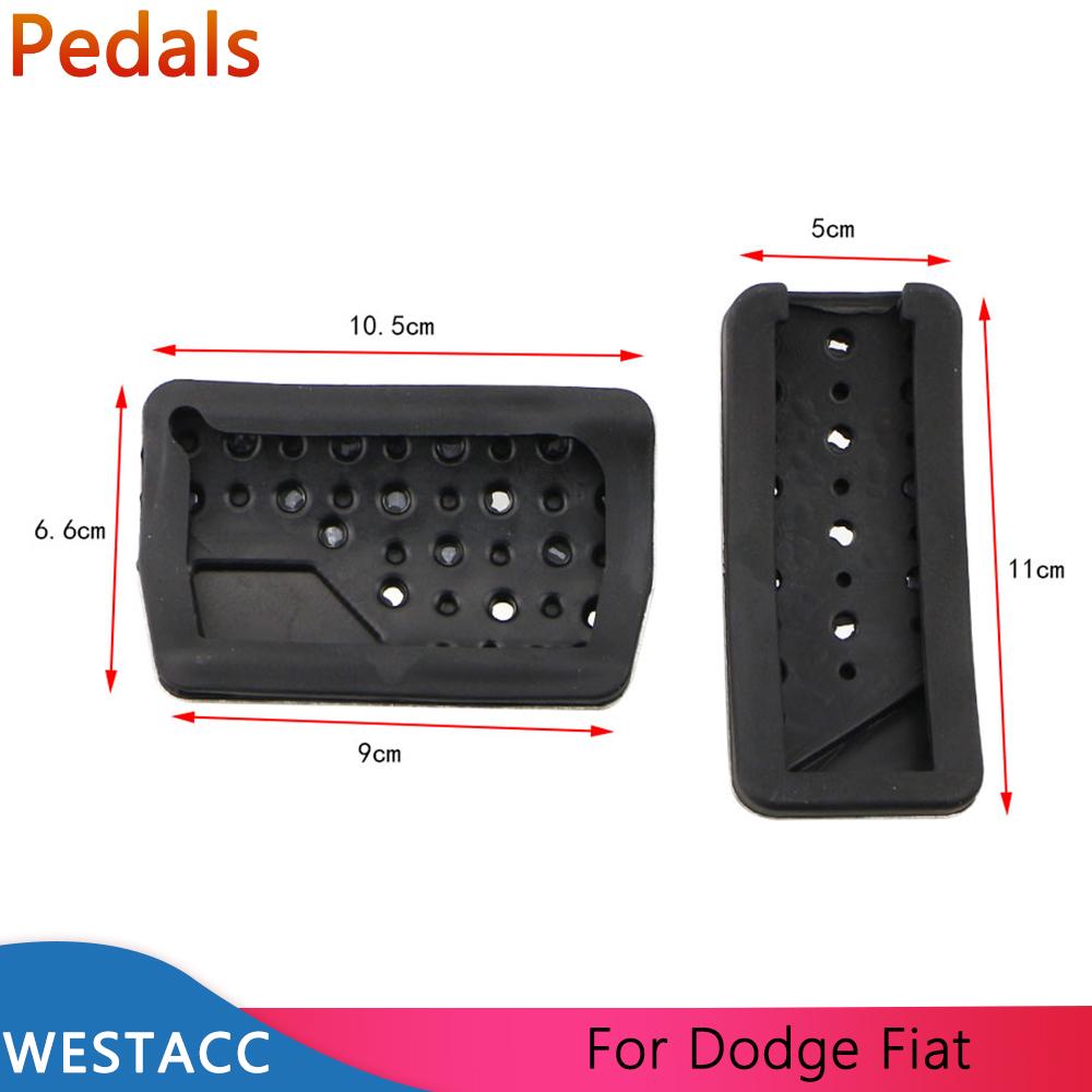 Stainlss Steel Car Accelerator Gas Brake Pedal Cover for Dodge Journey JCUV 2011- Fiat Freemont 2013-2016