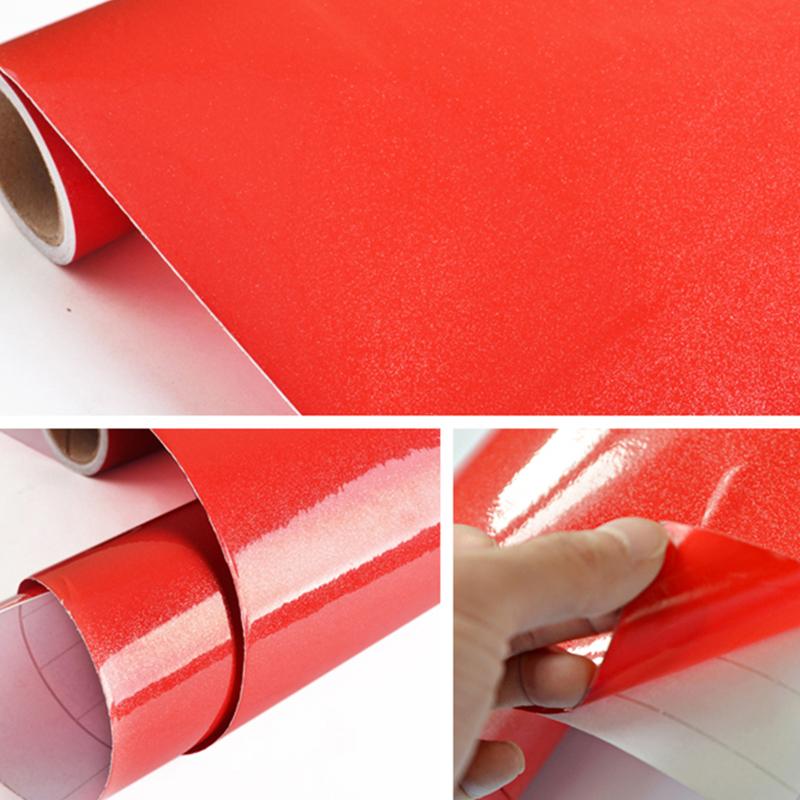 Thicken PVC Stoving Varnish DIY Self Adhesive WallPaper Furniture Renovation Stickers Kitchen Waterproof  Decorative Film
