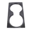 Water Cup Holder Panel Cover Trim Black Carbon Fiber Style Waterproofing Replacement for Mazda 3 2020