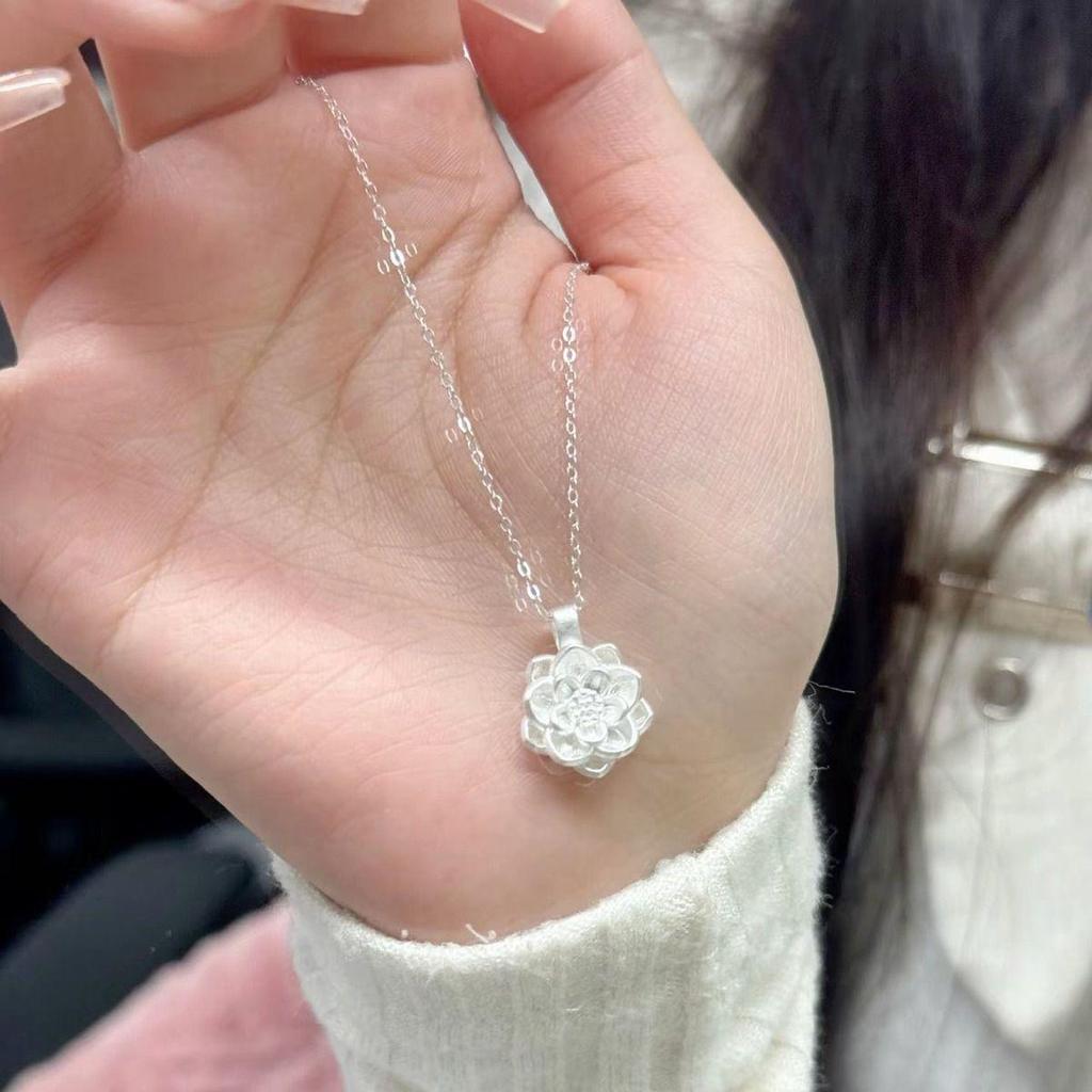 Peaceful Lotus Lady Necklace high-end design shell ladies pendant jewelry gift