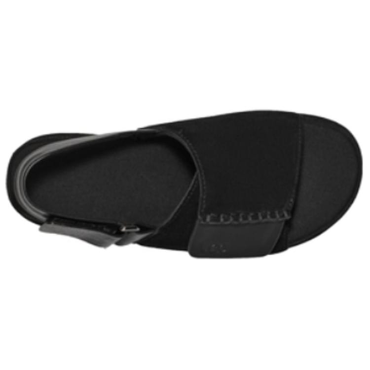 UGG Cow Split Leather Beach Sandals Women's Black 1152652-BLK