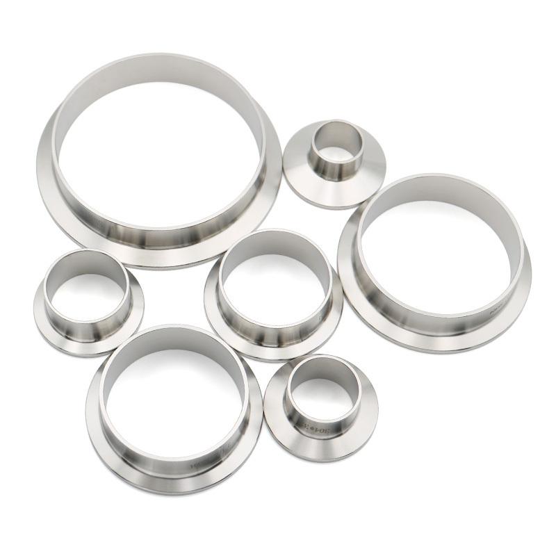 12.7~108mm 0.5"0.75"1"2"3"4" SS304/316 Stainless Steel Sanitary Pipe Fittings Weld Ferrule Tri Clamp Homebrew Flange Connect