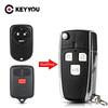 KEYYOU New Modified Fob For BYD F3 F3R Toyota Corolla Vios 2003-2007 3 Buttons Remote Key Cover Shell