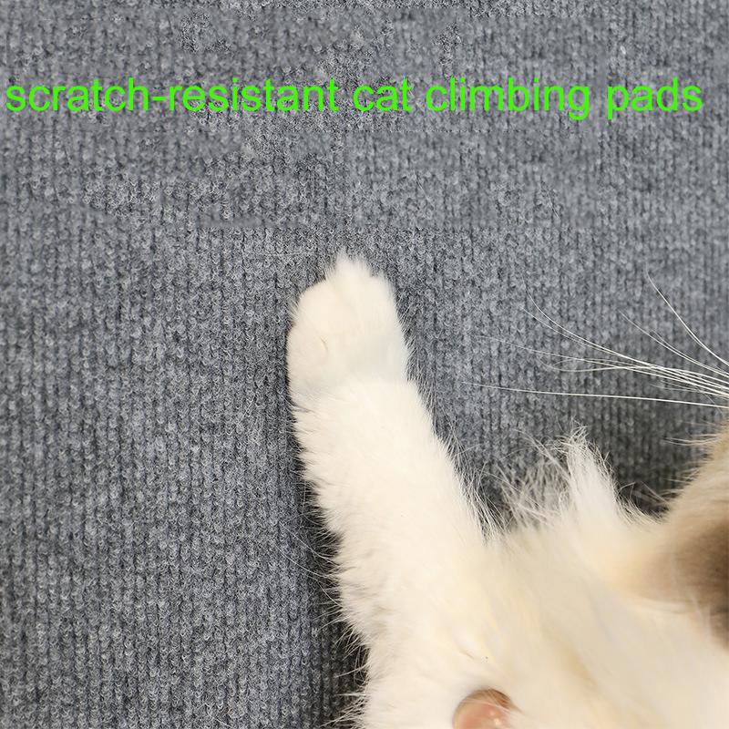 Self-Adhesive Cat Scratch Pad Durable Stick-On Wall Sofa Furniture Protector Anti-Scratch Cut-to-Fit Pet Climbing Mat Carpet