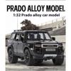 1/32 TOYOTA PRADO Land Cruiser Off Road Vehicle Metal Alloy Diecast Model Car Outdoor Display Collectibles Decorative Gift Boy