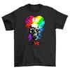 'Pride_58 Skull Heart'' Tee - Wear Your Pride with a Dash of Spookiness! Unisex D