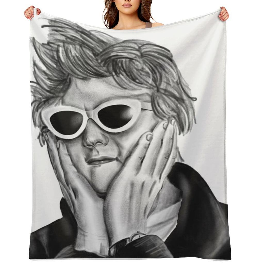 Lewis Capaldi hand drawn portrait Throw Blanket For Decorative Sofa Decoratives Sofa Throw for babies Blankets