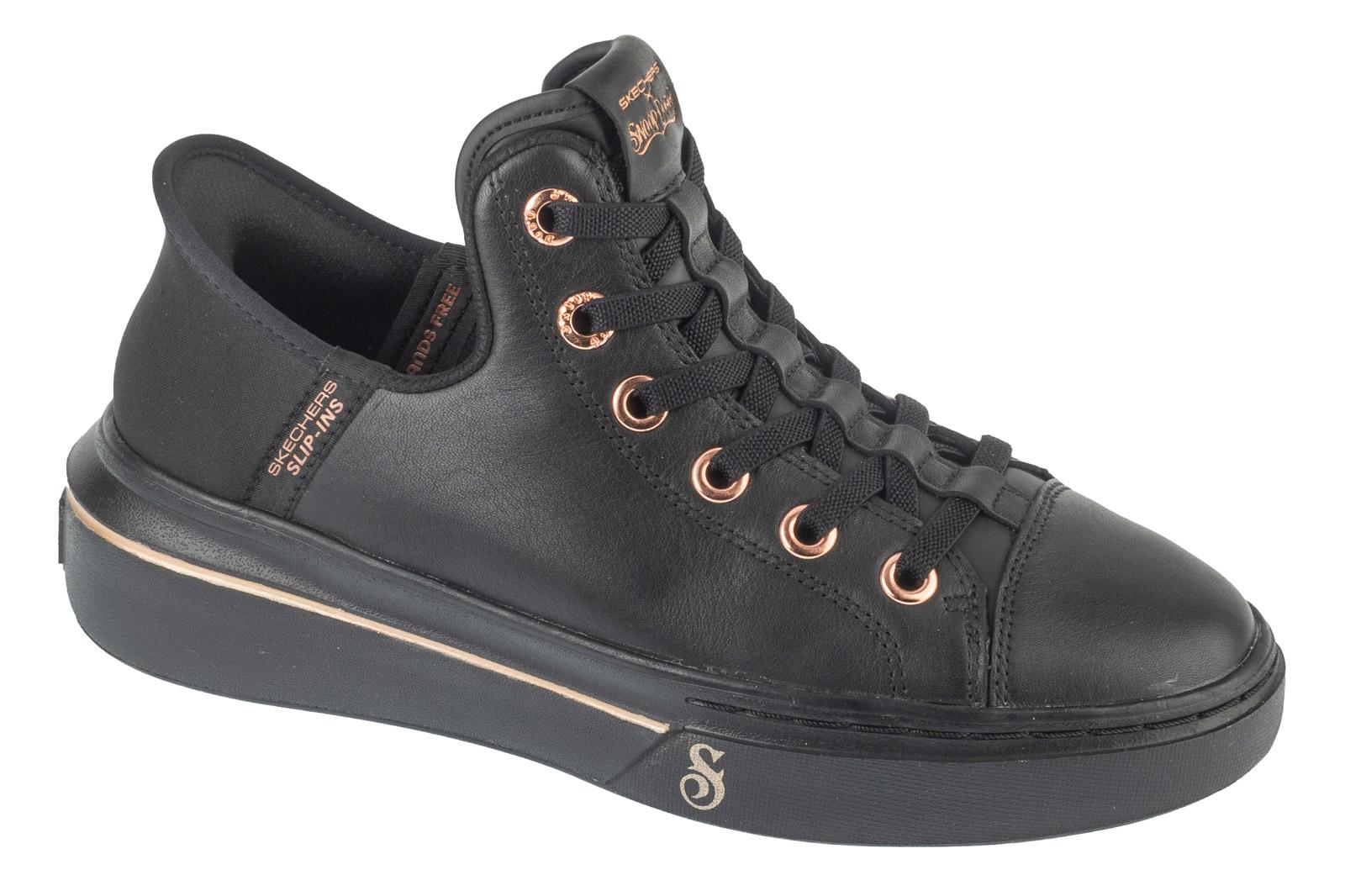 Skechers Slip-Ins, Snoop One - Og Leather, Schwarze Damen-Sneaker 39 Schwarz