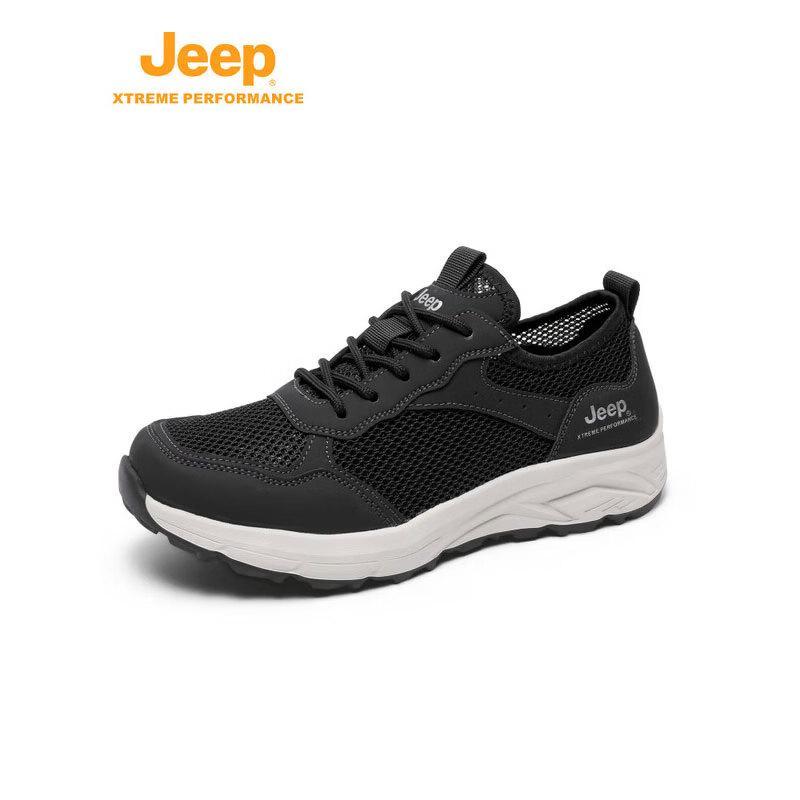JEEP Men s Breathable Mesh Casual Hiking Shoes P620912045 44 чёрный