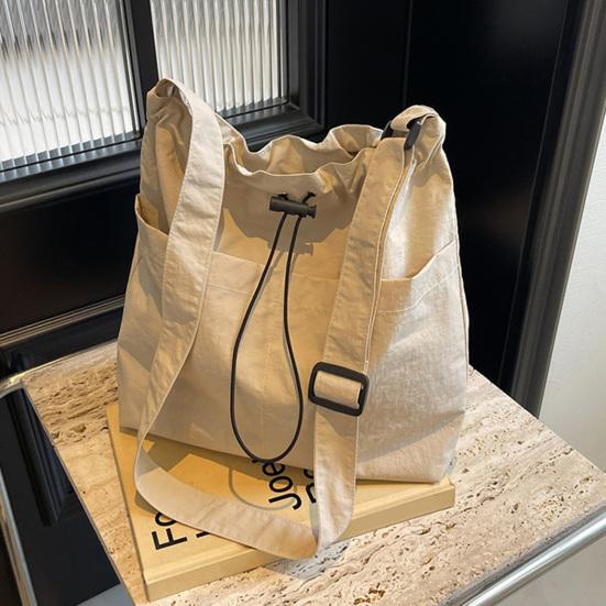 Sac bandoulière à cordon Sac d'épaule décontracté avec sangle réglable Sac fourre-tout léger pour femmes pour les trajets quotidiens la rue