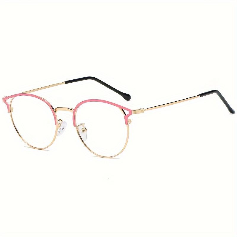 1Pcs New Style Retro Metal Glasses Frames For Men And Women Fashionable Glasses Lenses Anti-Blue Light Automatic Color Change