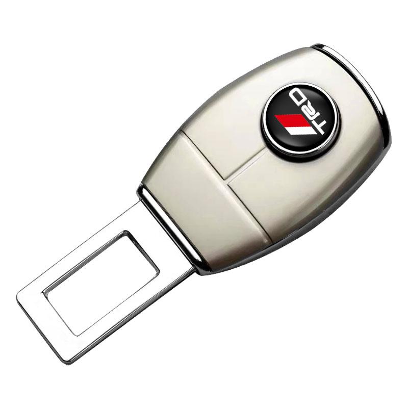1/2PCS Car Seat Belt Clip Extension Plug Buckle Car Accessories for Toyota TRD GR C-hr Prado Rav4 Yaris Hilux Prius Avensis Corolla Camry