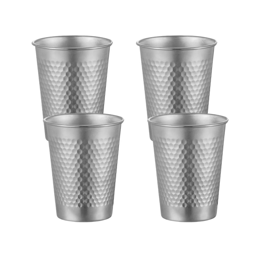 4pcs Stainless Steel Tumbler Set Stackable Rust Resistant Kids Cups Drinking Cups Ideal For Outdoor Adventures