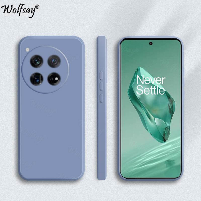Candy Case For OnePlus 12 Case Anti-knock Soft TPU Original Liquid Silicone Case For OnePlus 12 Cover For OnePlus 12 6.82 inch