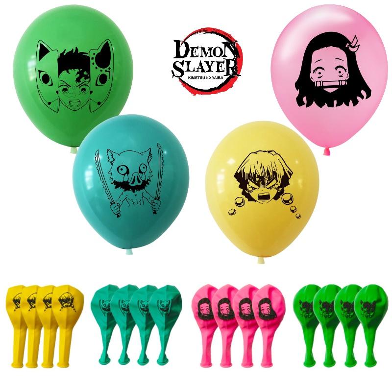 Premium Quality Kimetsu No Yaiba Anime Party Balloons Decorative Latex Balloons